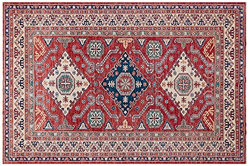 ALLMODE Afghanischer Shirvan-Teppich, handgefertigt, Größe: 198 x 295 cm, 5,84 m²