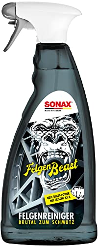 SONAX FelgenBeast (1 Liter) entfernt selbst biestige Verschmutzungen auf allen polierten, verchromten und matten Stahl- & Leichtmetallfelgen | Art-Nr. 04333000