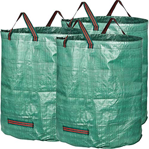 GardenMate® 3x Gartensack 272l aus robustem Polypropylen-Gewebe (PP) 150gsm