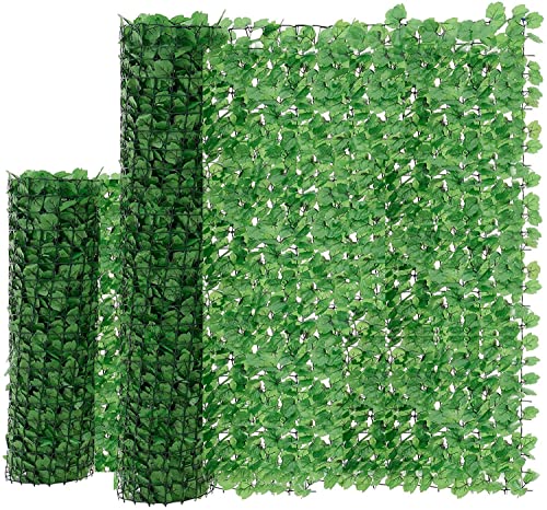 JUEYAN 150 x 300 cm Sichtschutzzaun Grün Gartensichtschutz Kunststoff Sichtschutzmatte Windschutz Sichtschutz Verkleidung für Balkon (300 x 150 cm)