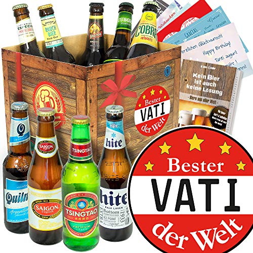 Bester Vati/Bierset aus aller Welt/Geschenk zum Geburtstag