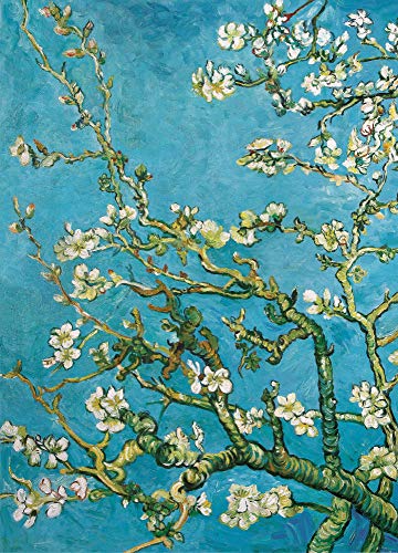 1art1 Vincent Van Gogh Blühende Mandelbaumzweige, 1890, 2-Teilig Fototapete Poster-Tapete 250x180 cm