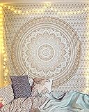 Beyond Dreams Wand Dekoration - Mandala - 150 x 200cm - Boho Schmuck - Design Tuch - Wandteppich - Stimmungsvolle Deko