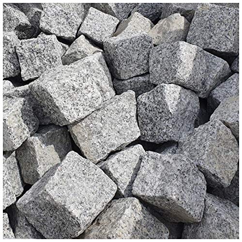 AUPROTEC Granit Pflastersteine 1t Naturstein 9/11 grau DIN EN 1342: 1000 kg