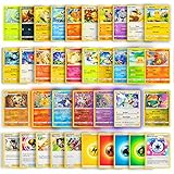 50 Original Pokemon Karten Deutsch mit 5 Holo/Reverse Holo und 1 Rare Karte, Pokemon Karten für Adventskalender, Pokemon Karten Set