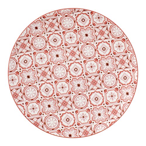 Villeroy und Boch Modern Dining Rose Caro Frühstücksteller, 21 cm, Premium Porzellan, Weiß/Pink