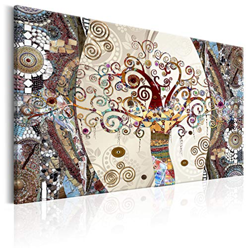 murando - Bilder Gustav Klimt Baum des Lebens 120x80 cm Vlies Leinwandbild 1 tlg Kunstdruck modern Wandbilder XXL Wanddekoration Design Wand Bild - Abstrakt l-A-0004-b-b