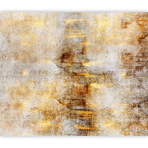 murando Fototapete Abstrakt 400x280 cm Vlies Tapeten Wandtapete XXL Moderne Wanddeko Design Wand Dekoration Wohnzimmer Schlafzimmer Büro Flur Ornament Orient gold grau f-A-0865-a-a
