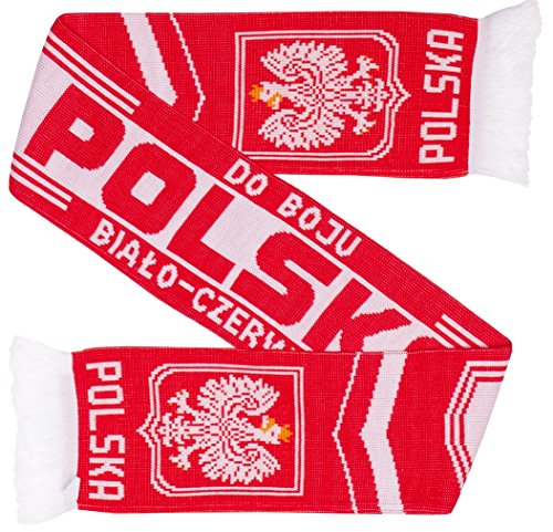 Polen Euroscarves Poland Polska Fußball Strickschal (Do Boju)
