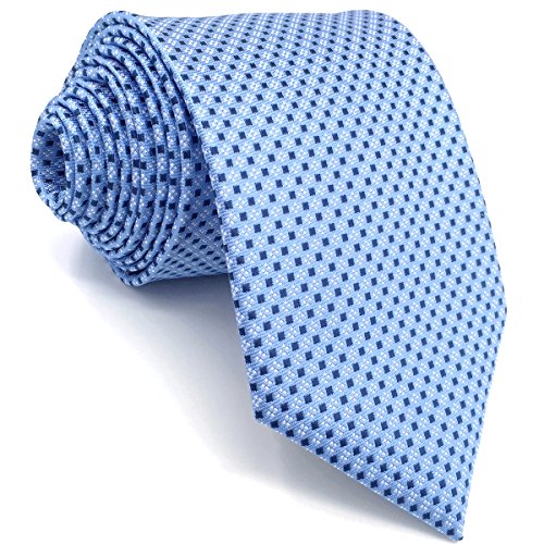 Shlax&Wing Neu Mode Herren Seide Krawatte Blau Einfarbig