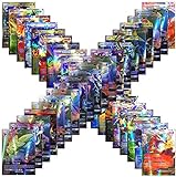 YN BBear 100 Cards - No Duplication Ultra Rare TCG Style Card Holo EX Full Art :20X+20 Mega + 59 EX Arts+1Energy