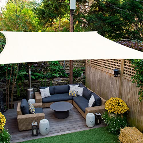 HAIKUS Sonnensegel 2x2 Quadratisch Premium HDPE Weiß, Wasserdurchlässig Sonnenschutz Atmungsaktiv Wetterbeständig für Garten Balkon und Terrasse, mit Ösen und Befestigungsseile, Quadrat Weiss 2x2m