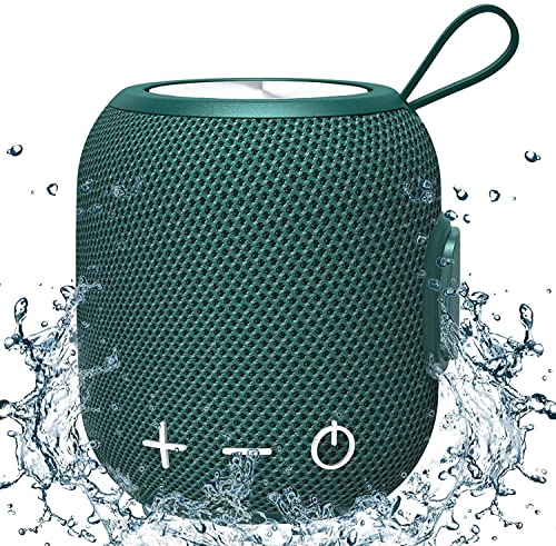 Lautsprecher Bluetooth Tragbarer Wasserdicht, Musik Box mit Stereo Bass, Für Reisen, Bad, Pool und Outdoor Wasserfeste