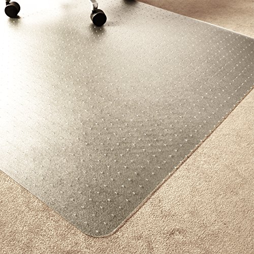 Marvelux Eco Enhanced Polymer Bürostuhl Bodenschutzmatte für Teppichböden, 120 x 150 cm rechteckig Bürostuhlmatte, transparent schreibtischstuhl unterlage, in verschiedenen Größen erhältlich