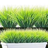 WOIRROIP Künstliche Gräser,10 Bündel künstliches Weizengras, Pflanzen Außenbereich Kein Verblassen, Kunststoffpflanzen, Garten-Fensterkasten, Dekoration