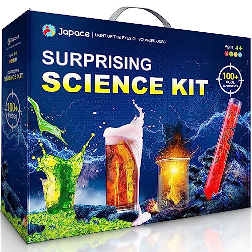 Japace 100+ Experimente für Kinder, Experimentierkasten STEM Aktivitäten Wissenschaft Spielzeug Geschenke für Jungen Mädchen Chemie Set, Weihnachten Geburtstag Geschenk