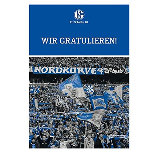 Grusskarte Karte „Wir gratulieren” FC Schalke 04 S04