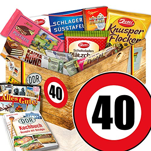 Geschenk 40. Geburtstag / DDR Schoko Geschenkbox / 40 Geburtstag Geschenke Mann