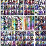 SNKRBA 100 Stück Vmax Karten, Vmax Sammelkarten Set, Seltene Karten der Rainbow Serie,, Jungen Und Mädchen (Non Originale)