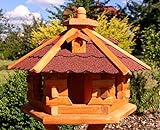 Holzdekoladen Vogelhaus mit Bitumenschindeln Typ 4 (rot)