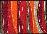 Erwin Müller Fußmatte, Schmutzfangmatte, Sauberlaufmatte - rutschfest, langlebig, pflegeleicht, für Fußbodenheizung geeignet, ca. 7 mm Höhe - rot Größe 50x75 cm