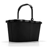 reisenthel carrybag in Schwarz - Stabiler Einkaufskorb mit viel Stauraum und praktischer Innentasche - Elegantes und wasserabweisendes Design